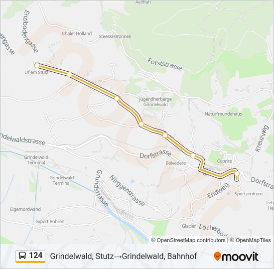 124 Bus Line Map