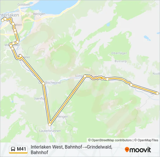 M41  Line Map