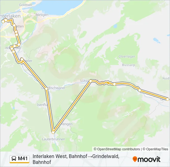M41  Line Map