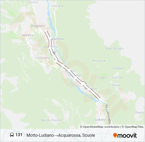 131 Bus Line Map