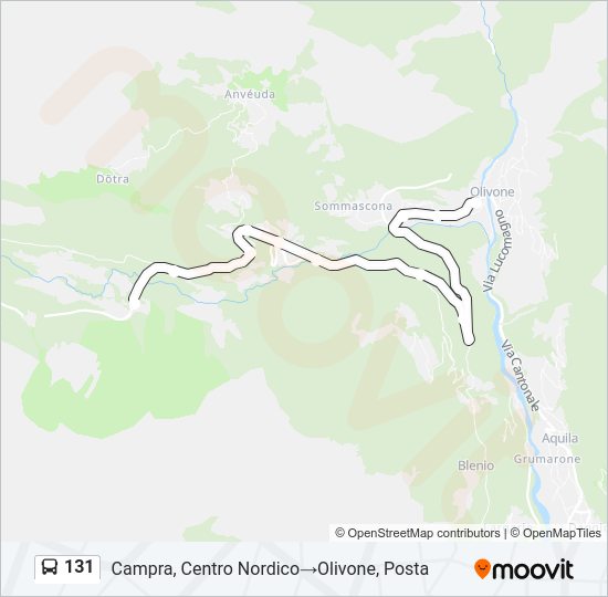 131 Bus Line Map