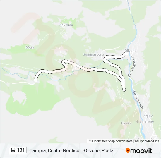 131 Bus Line Map