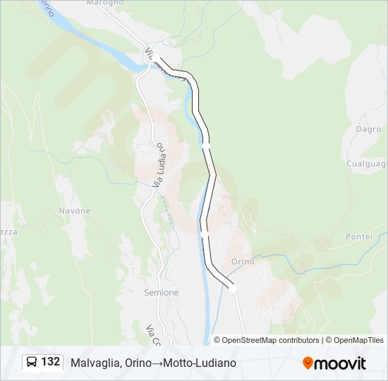 132 Bus Line Map