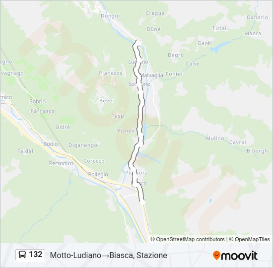 132 Bus Line Map