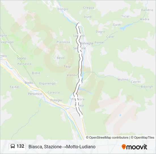 132 Bus Line Map