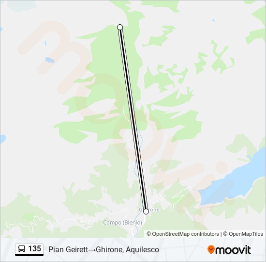 135 Bus Line Map