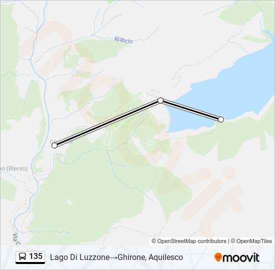 135 Bus Line Map