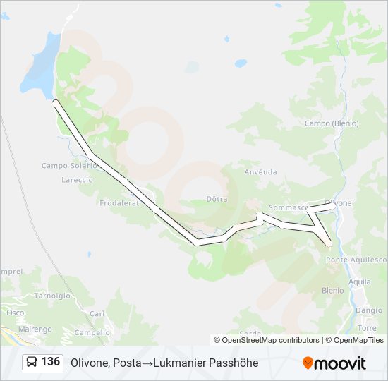 136 Bus Line Map
