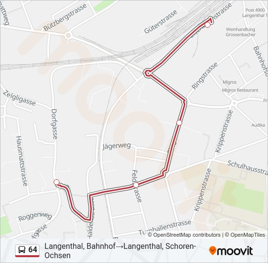 64 Bus Line Map