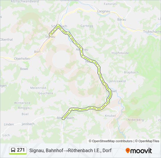 271 Bus Line Map