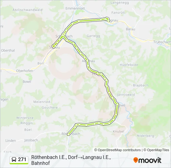 271 Bus Line Map