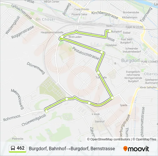 462 Bus Line Map