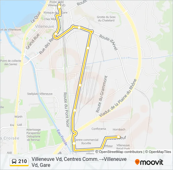210 Bus Line Map