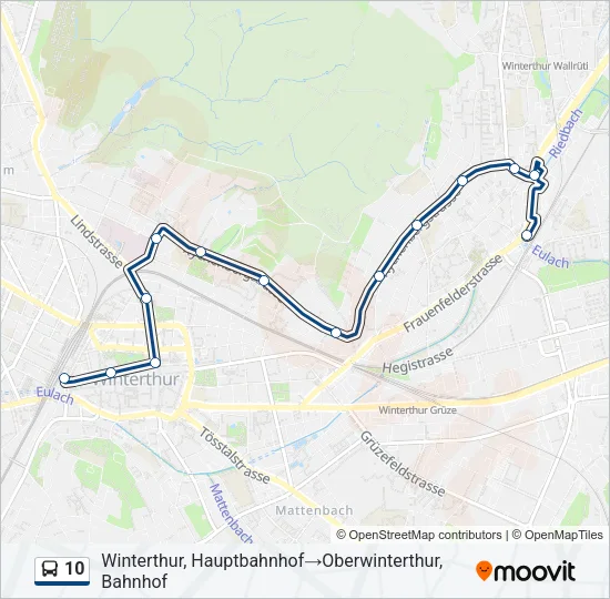 10 Bus Line Map