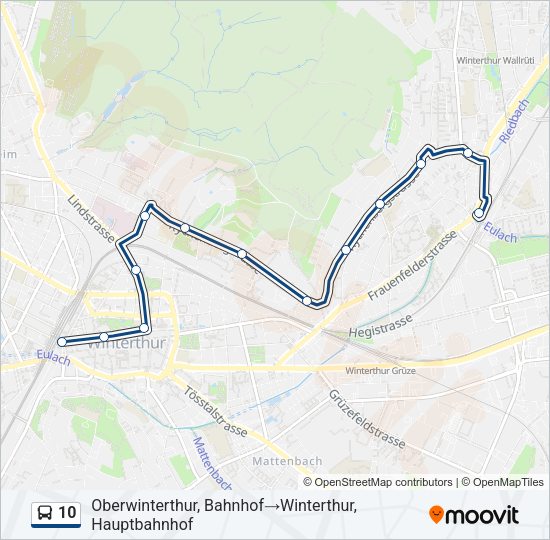 10 Bus Line Map