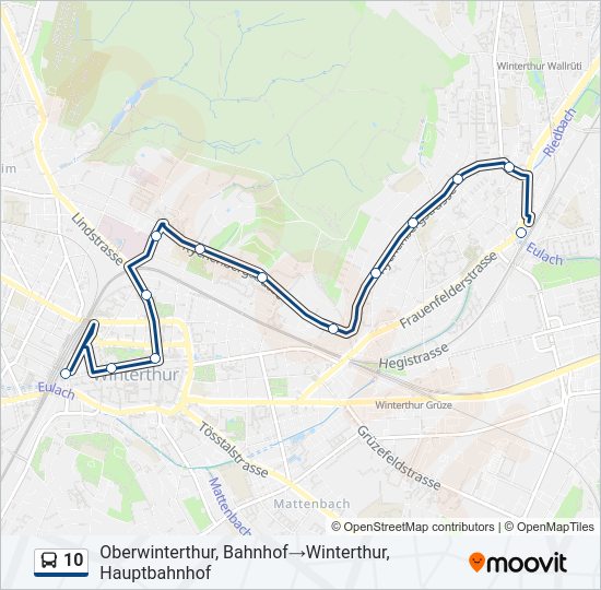 10 Bus Line Map