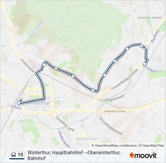 10 Bus Line Map