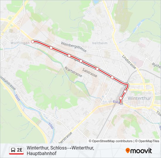 2E Bus Line Map
