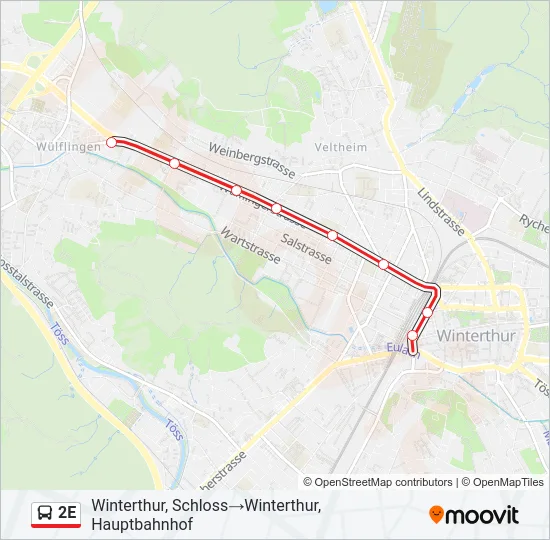 2E Bus Line Map