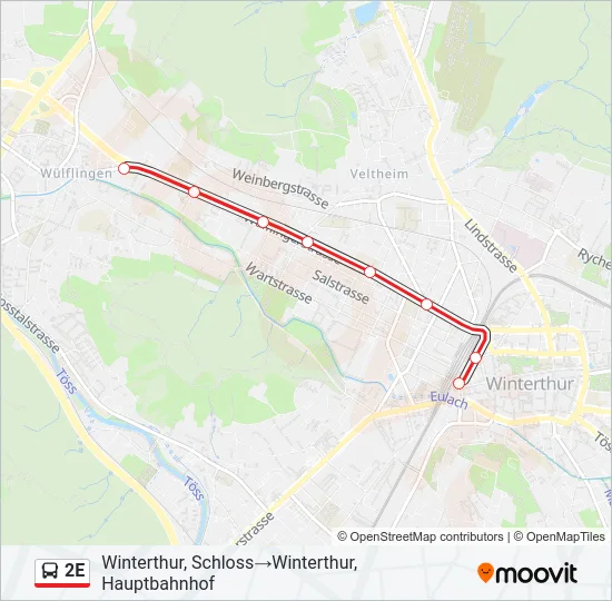 2E Bus Line Map