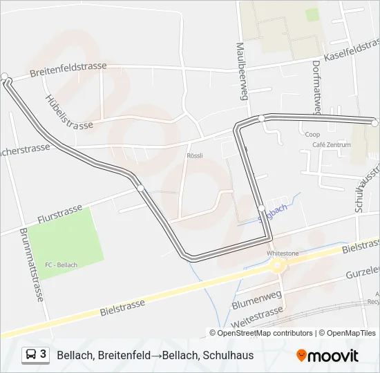 3 Bus Line Map