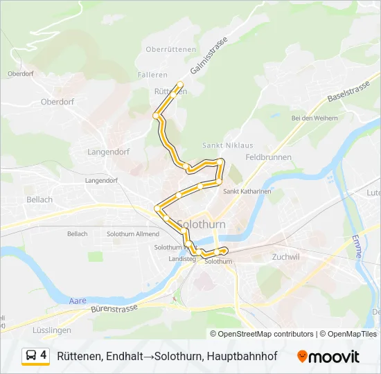 4 Bus Line Map