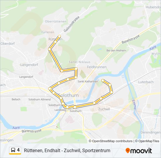 4 bus Line Map