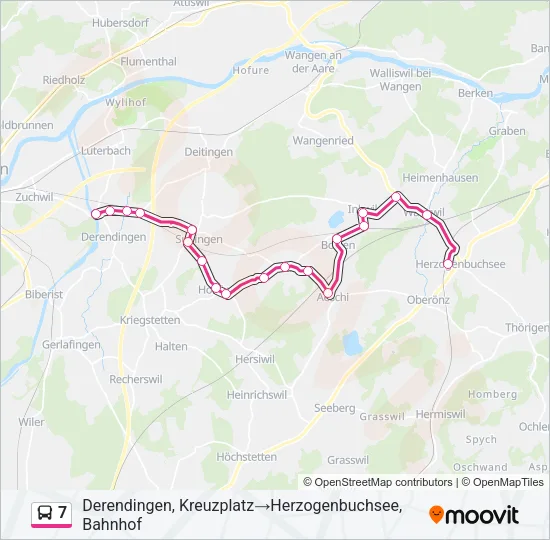 7 Bus Line Map