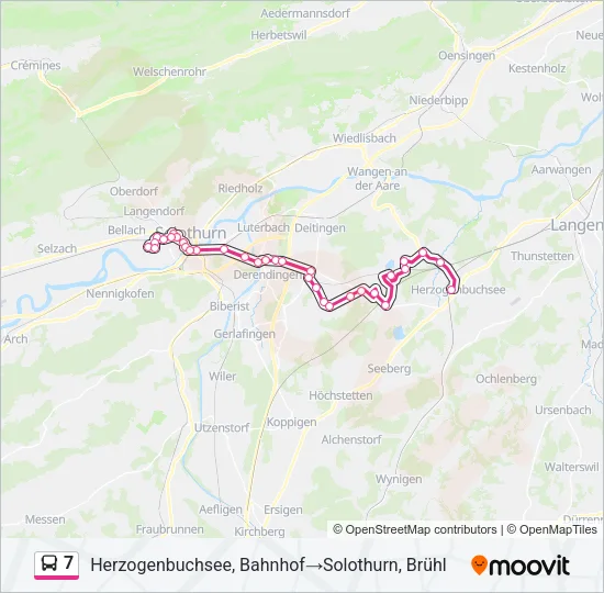 7 Bus Line Map