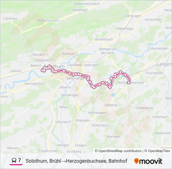 7 Bus Line Map