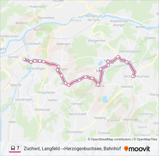 7 Bus Line Map