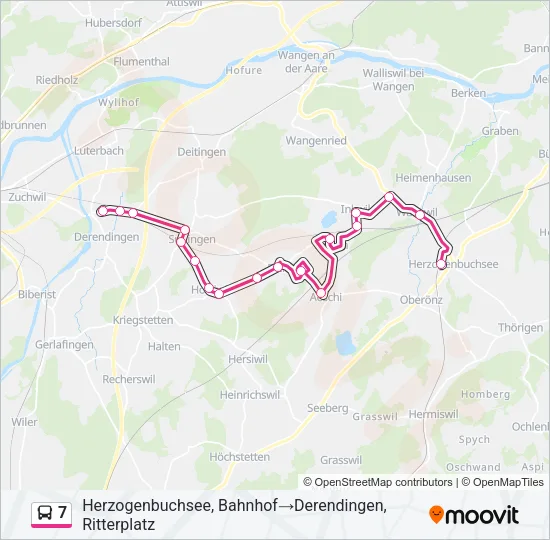 7 Bus Line Map