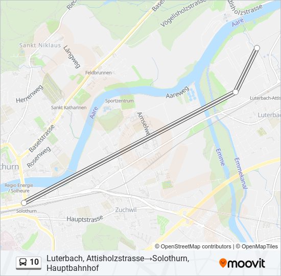 10 Bus Line Map