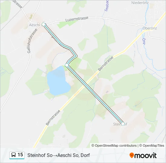 15 Bus Line Map