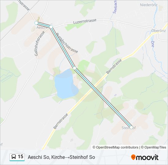 15 Bus Line Map