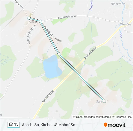 15 Bus Line Map