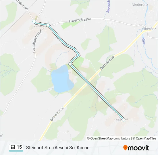 15 Bus Line Map