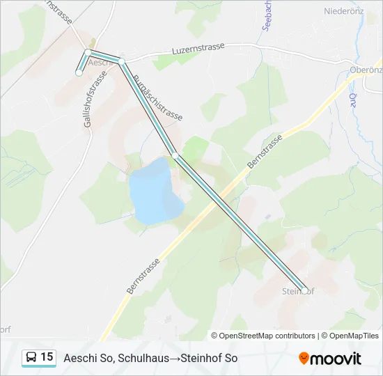 15 Bus Line Map