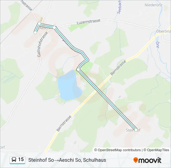 15 Bus Line Map