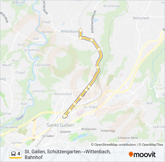 4 Bus Line Map