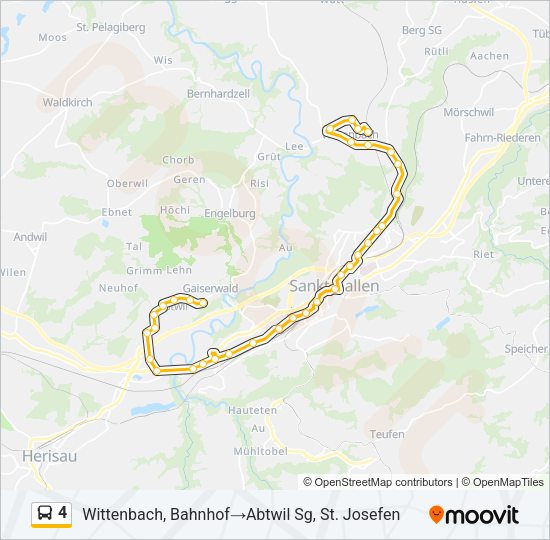 4 Bus Line Map
