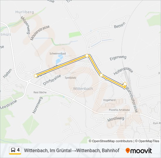 4 Bus Line Map