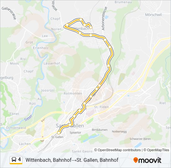 4 Bus Line Map