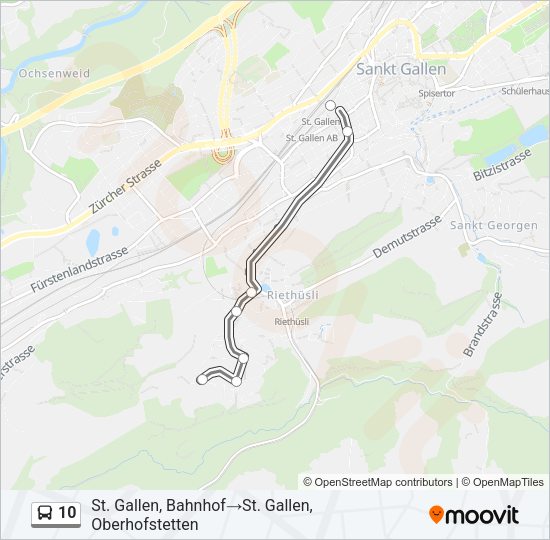 10 Bus Line Map