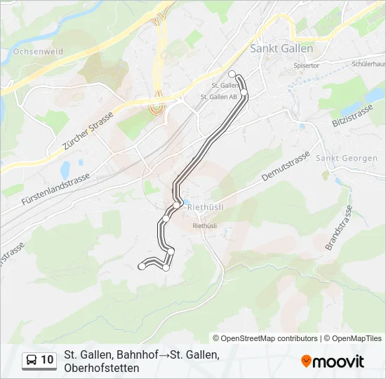 10 Bus Line Map