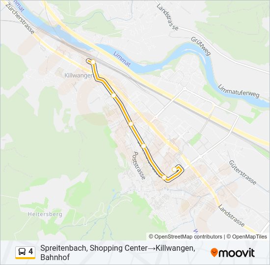4 Bus Line Map