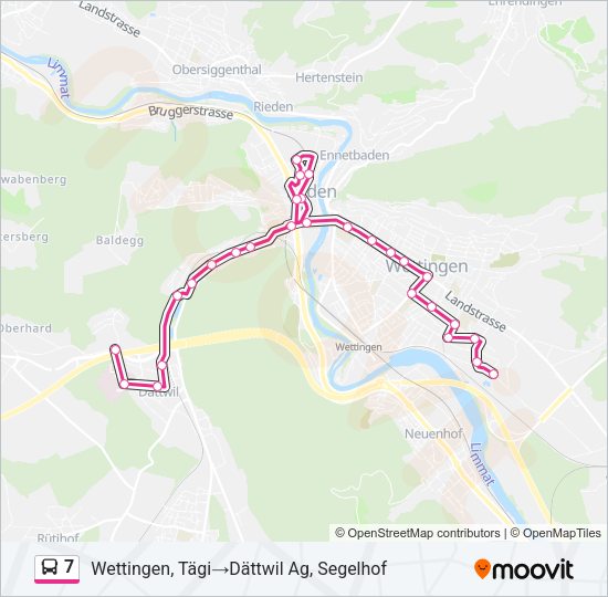 7 Bus Line Map