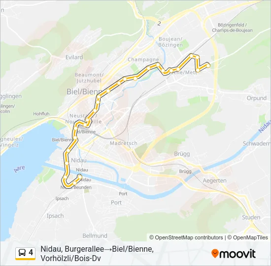4 Bus Line Map