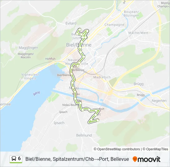 6 Bus Line Map