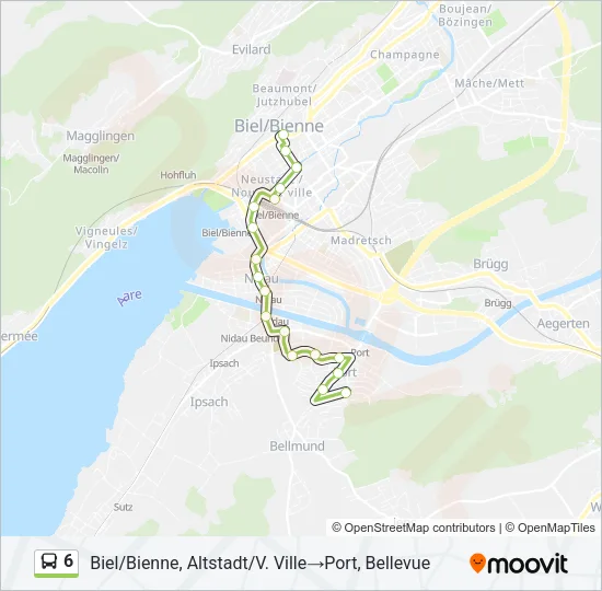 6 Bus Line Map